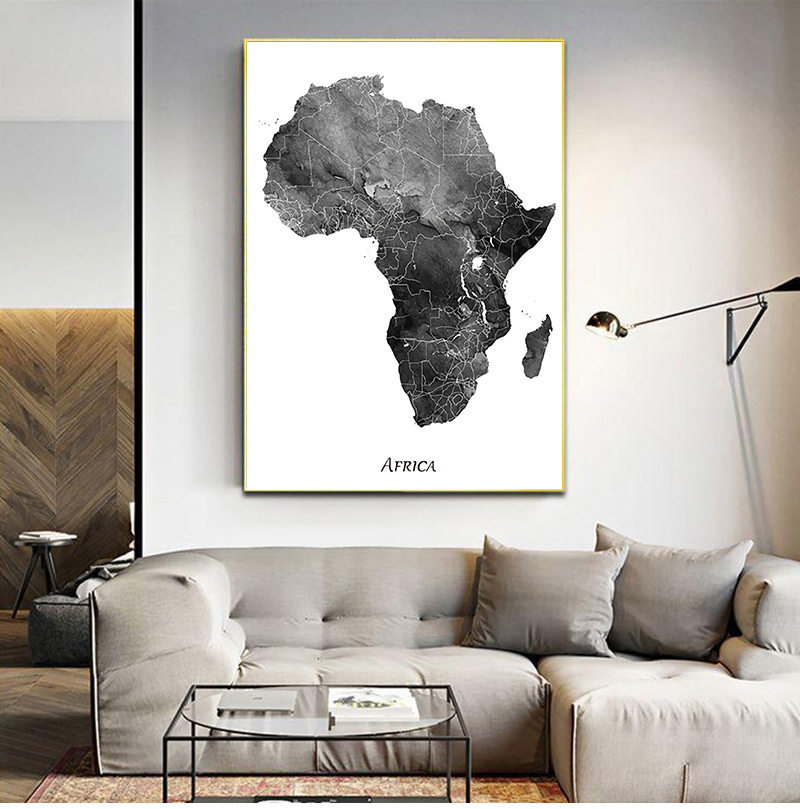 Africa map posters and prints  - Star Map Poster avis et prix