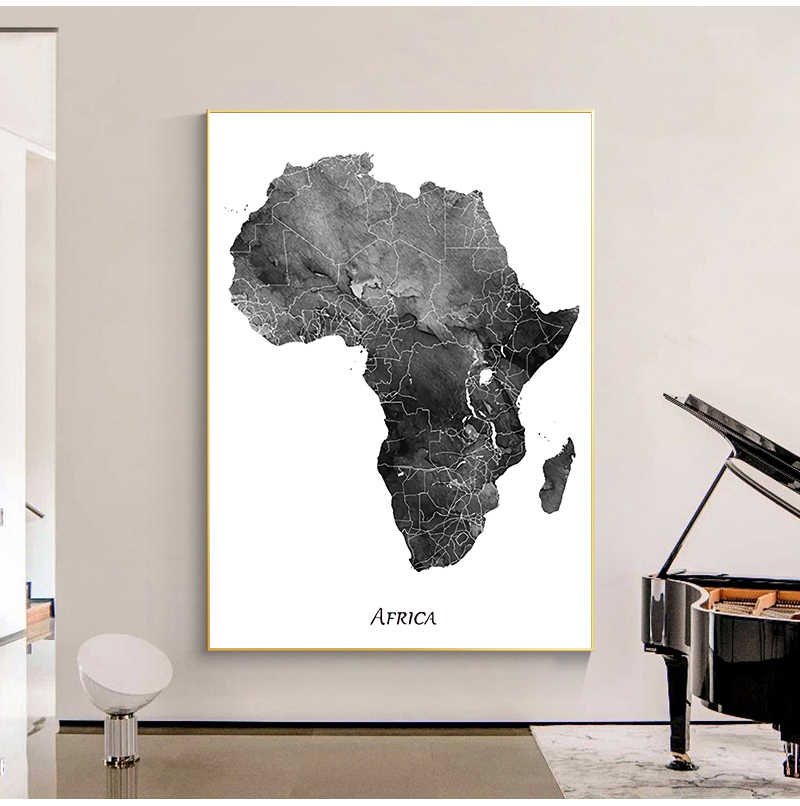 Africa map posters and prints  - Star Map Poster avis et prix