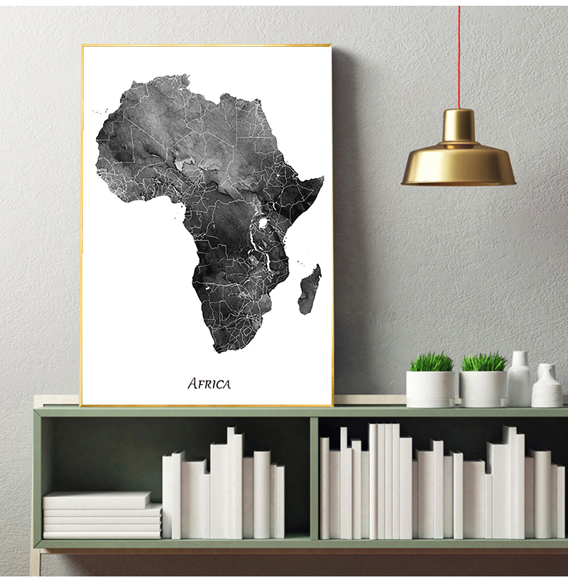 Africa map posters and prints  - Star Map Poster avis et prix