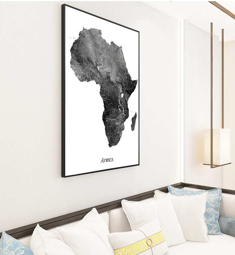 Africa map posters and prints  - Star Map Poster avis et prix