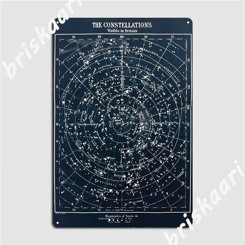 Vintage Star Constellations Ma - Star Map Poster avis et prix