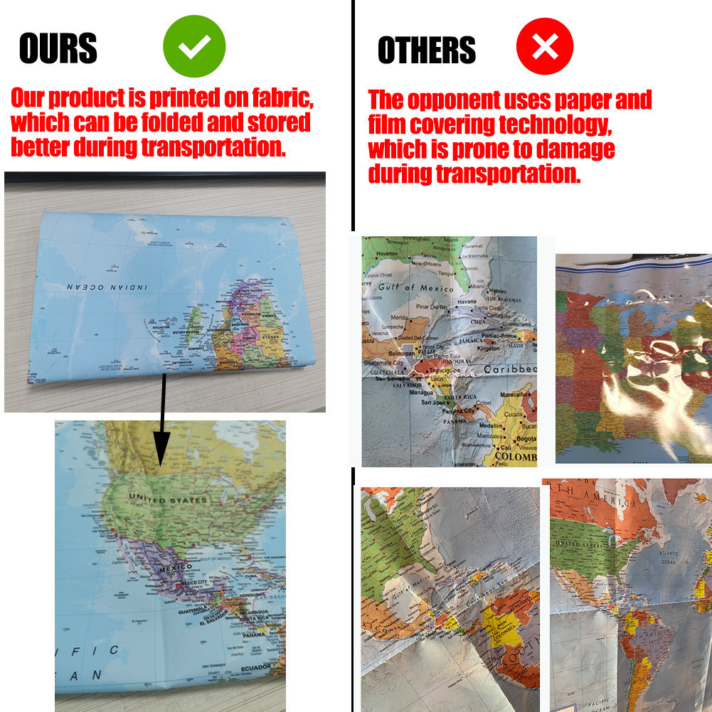 Wall Art Prints The World Map  - Star Map Poster avis et prix