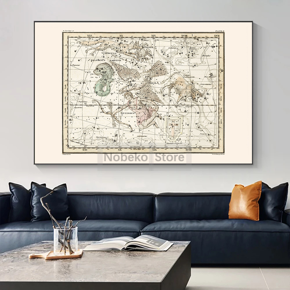 Zodiac Map Astrology Map Poste - Star Map Poster avis et prix