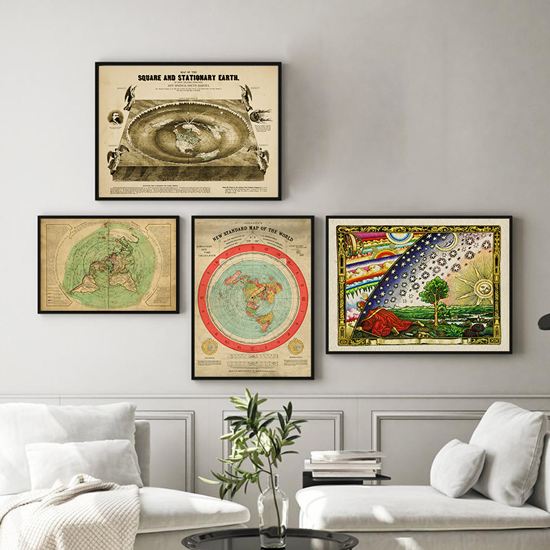 New Standard World Map Print F - Star Map Poster avis et prix