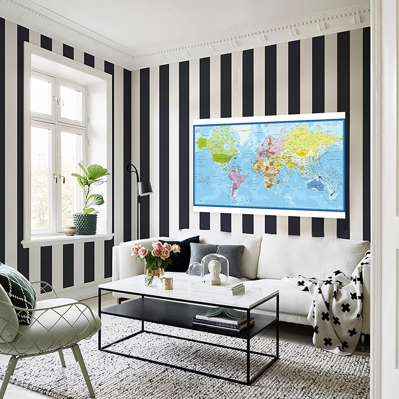 Carte Du Monde World Map Wall  - Star Map Poster avis et prix