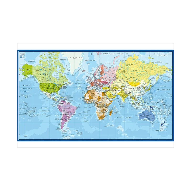 Carte Du Monde World Map Wall  - Star Map Poster avis et prix