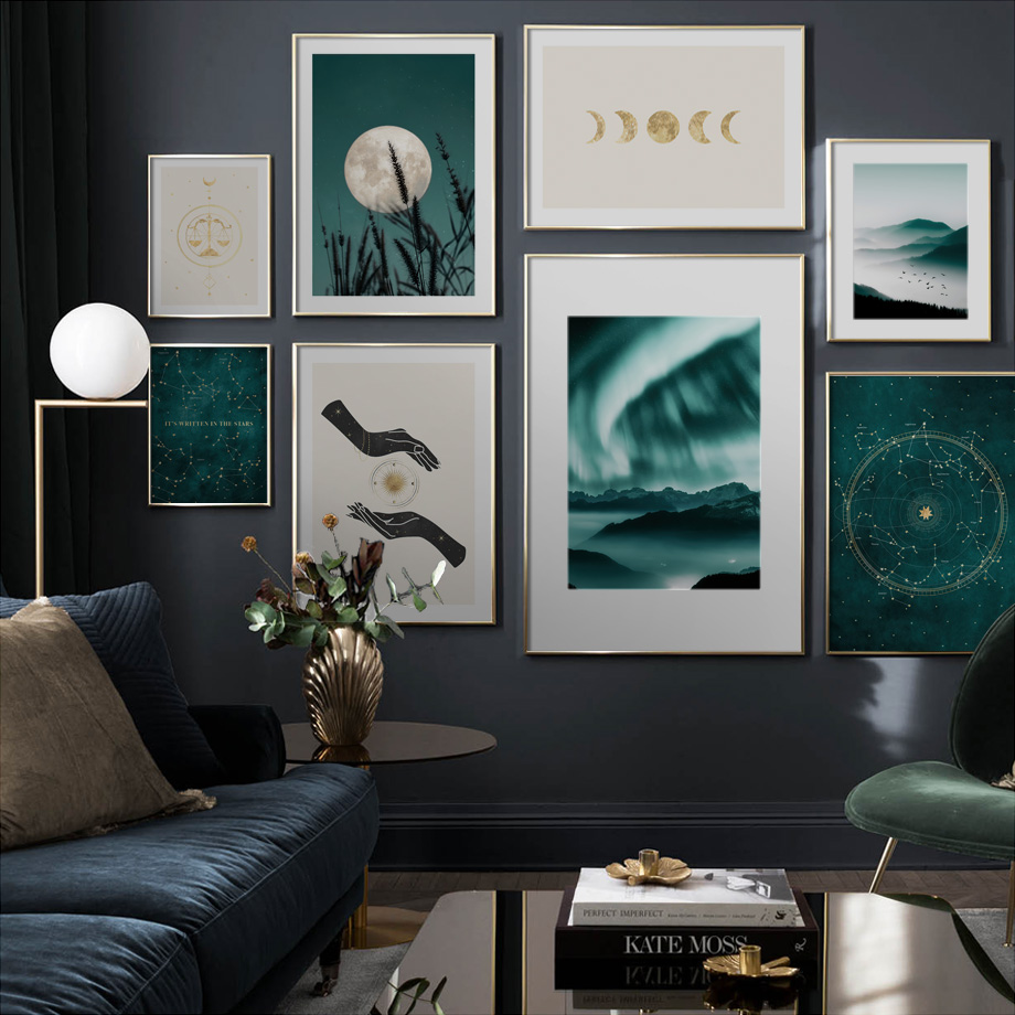 Northern Lights Zodiac Sign Ma - Star Map Poster avis et prix