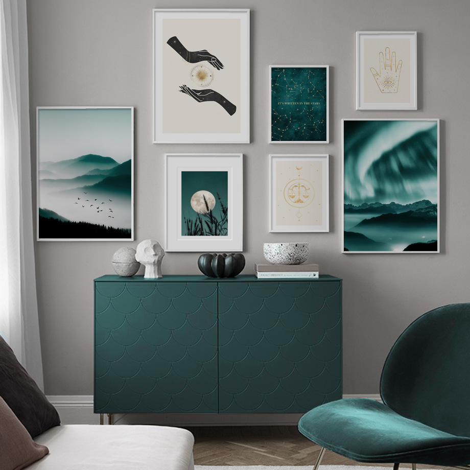Northern Lights Zodiac Sign Ma - Star Map Poster avis et prix