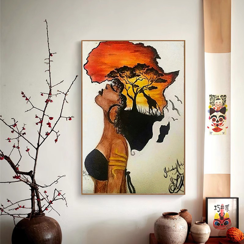 Classical African Woman Poster - Star Map Poster avis et prix