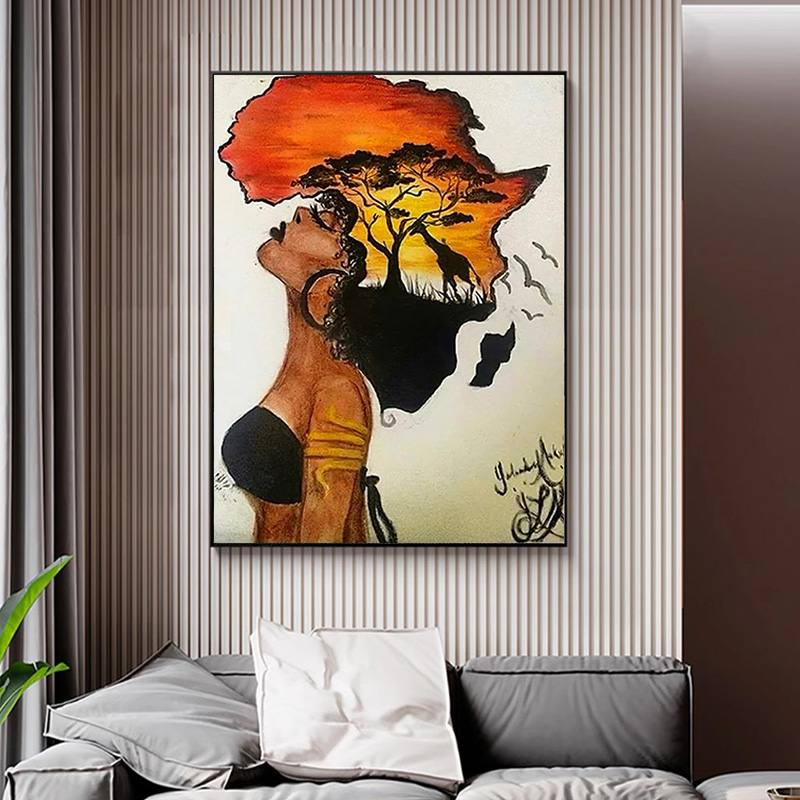 Classical African Woman Poster - Star Map Poster avis et prix