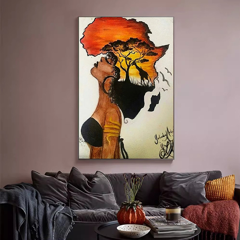 Classical African Woman Poster - Star Map Poster avis et prix