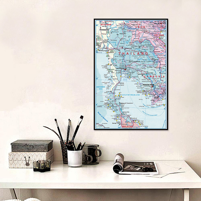 42*59cm The Thailand Administr - Star Map Poster avis et prix