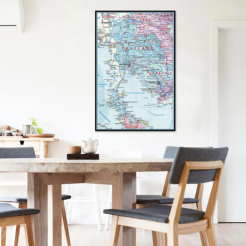 42*59cm The Thailand Administr - Star Map Poster avis et prix