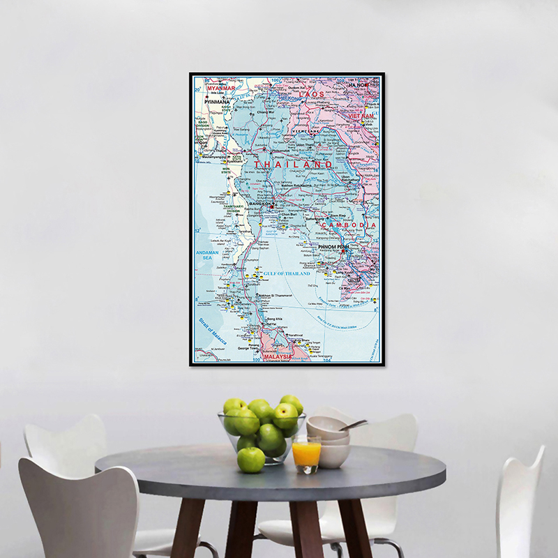 42*59cm The Thailand Administr - Star Map Poster avis et prix